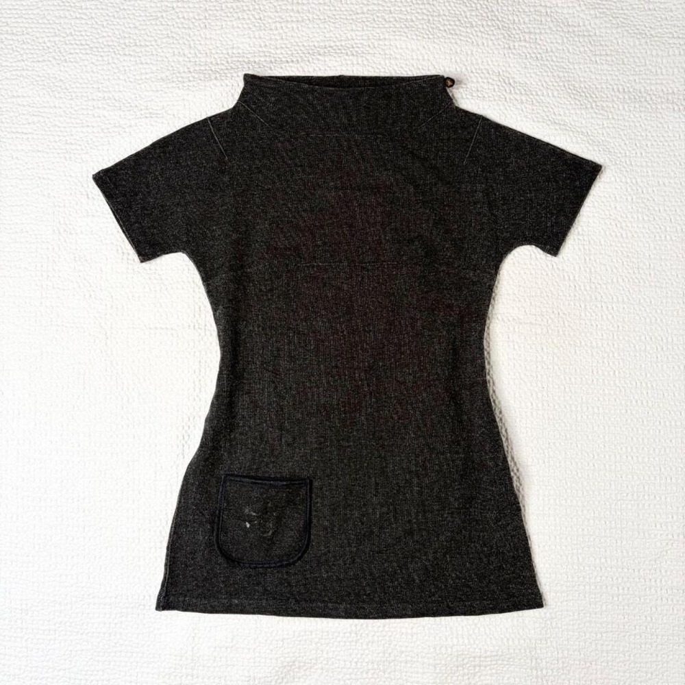 Cop Copine gray mock neck top